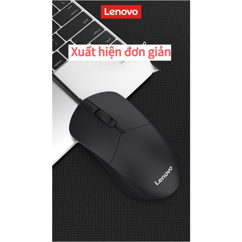 Chuột có dây Lenovo M101 1200dpi siêu bền tiện dụng cho máy tính