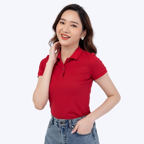 Áo thun Polo Yody phông nữ chất liệu cafe bo trơn thấm hút mềm mịn APN4388 | BigBuy360 - bigbuy360.vn