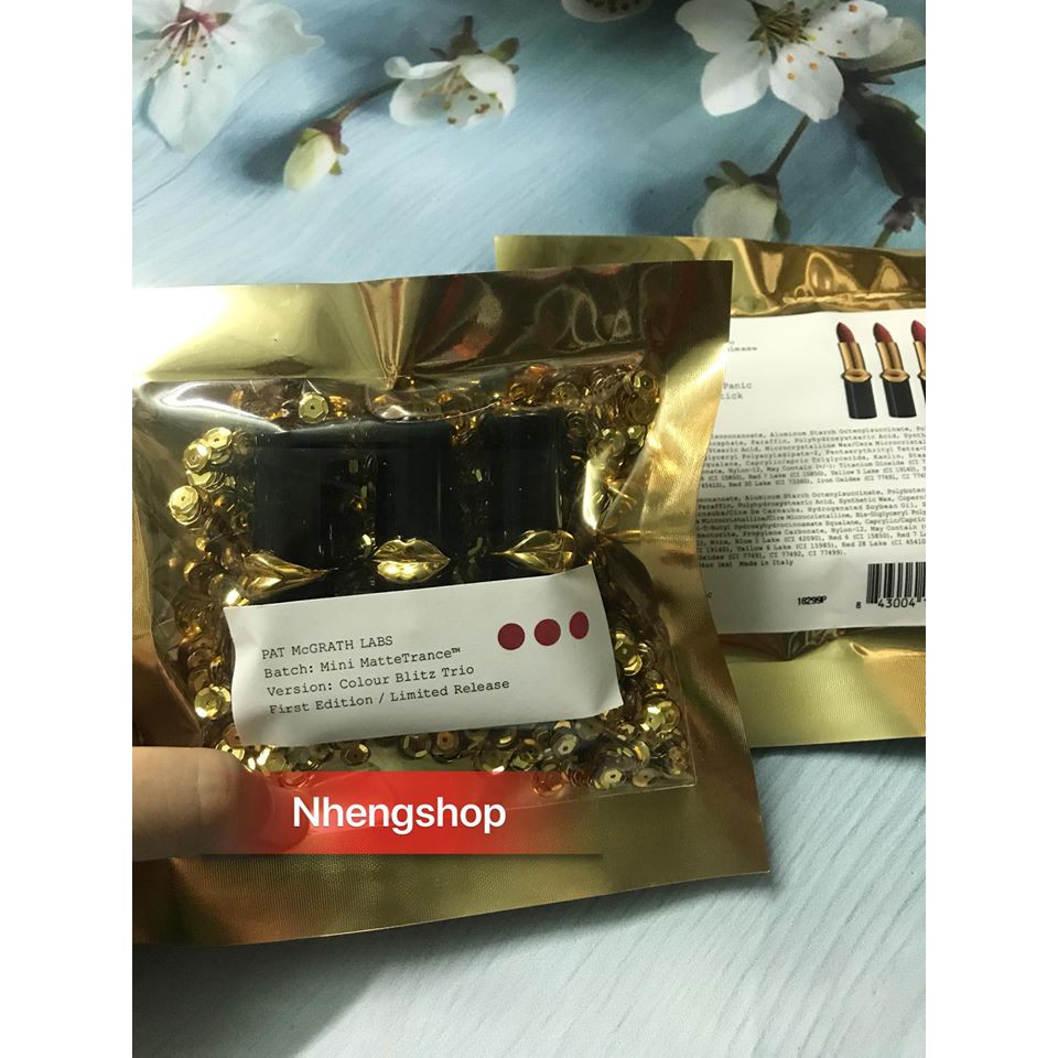 [tách set] Set 3 Son Mini Pat MCGrath