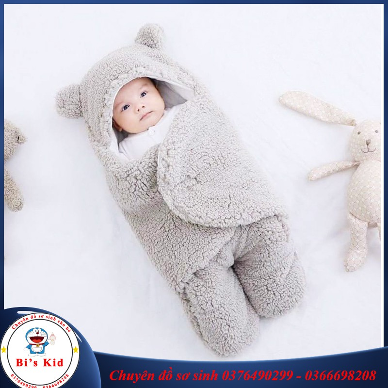Chăn Ủ lông cừu 3 lớp cho bé sơ sinh mùa đông
