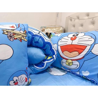 SÉT CHĂN PHAO 5 MÓN COTTON POLY 3D - DOREMON