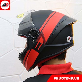 Mũ bảo hiểm fullface EGO E7 - Đen E7 ĐỎ