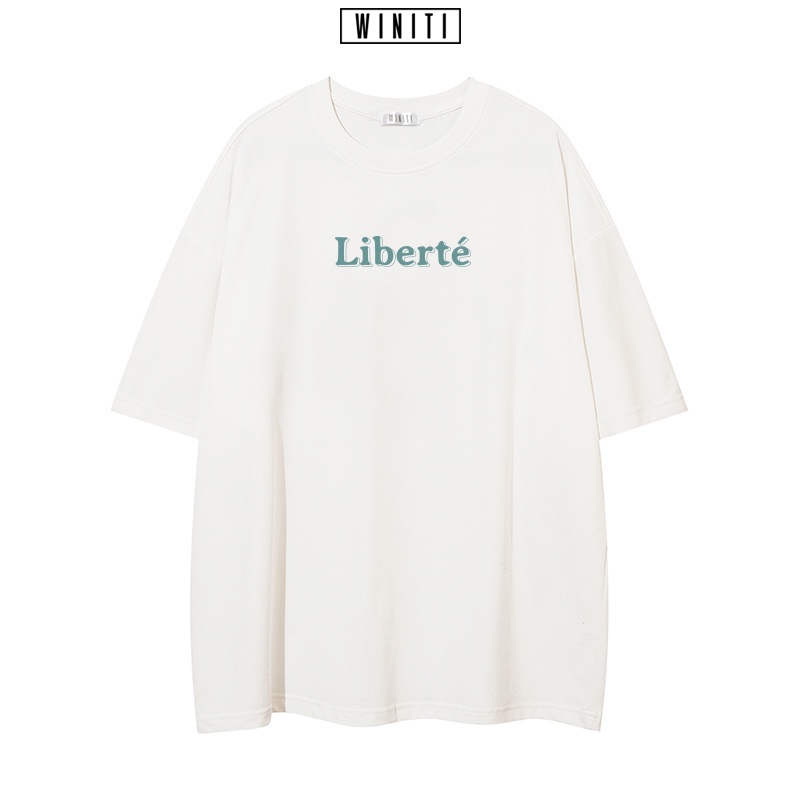 Áo thun unisex phông nam nữ cotton basic form suông rộng phong cách Hàn Quốc Liberte Winiti T shirt