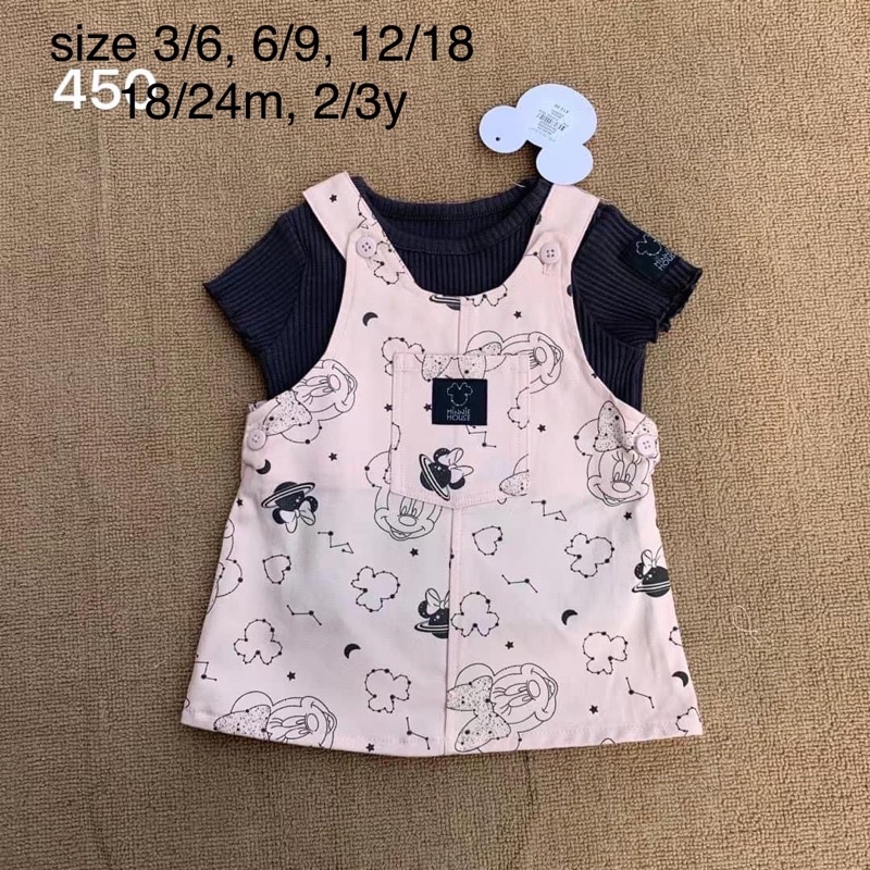 Set yếm váy Primark disney dư xịn Mickey cho bé gái