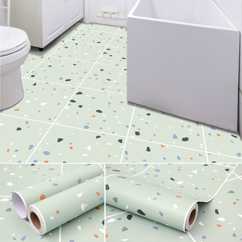 Giấy dán trang trí nhà vệ sinh chống trượt họa tiết độc đáo
