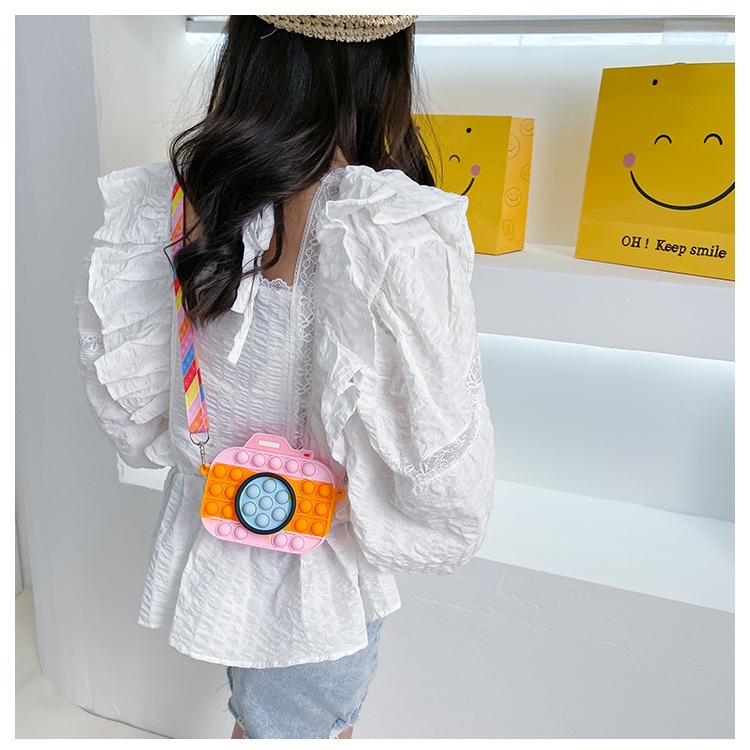 Túi pop it cho bé gái giá rẻ đeo chéo giảm căng thẳng bóp bong bóng hìnhdễ thương MK-TI17