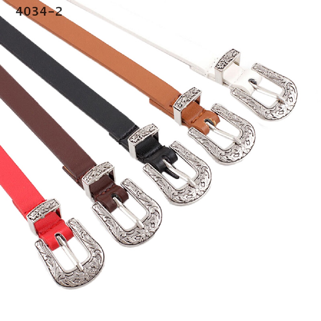 Thắt Lưng Da Bản Nhỏ Phong Cách Boho Cổ Điển Dành Cho Nữ 4034-2