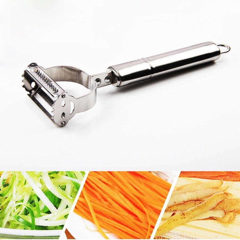 AUGUSTINA Dụng Cụ Bào Vỏ Củ Quả Đa Năng 2 Trong 1 Bằng Thép Không Gỉ