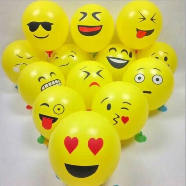 Bán Sỉ 100 Bong Bóng Hình Emoji