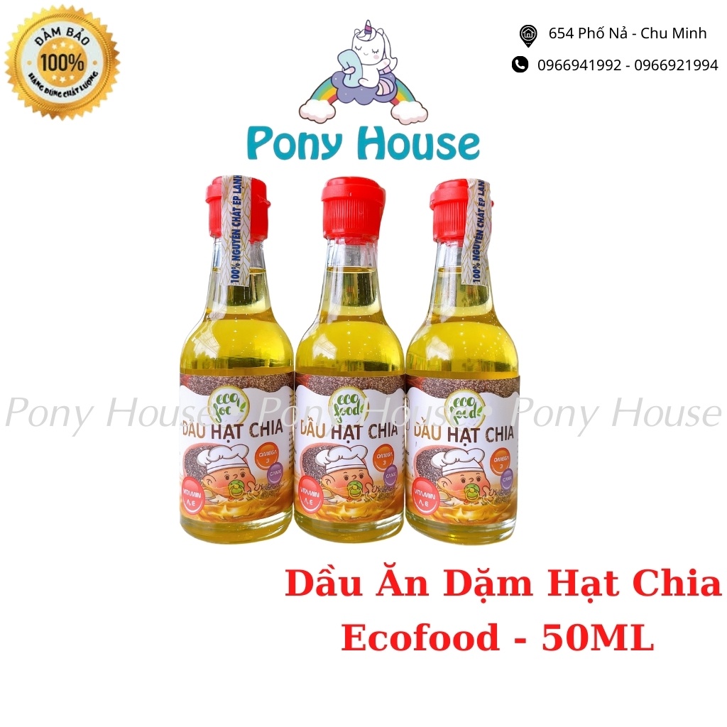 Dầu Hạt Chia EcoFood Cho Bé Ăn Dặm Từ 6 Tháng (Date 2023)