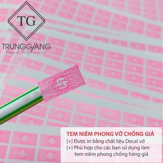 Tem vỡ màu hồng
