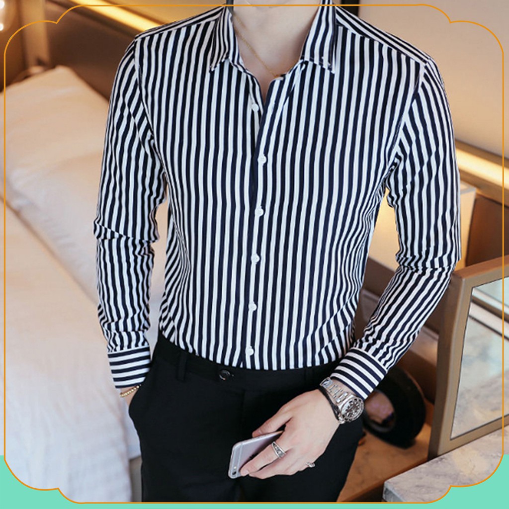 Áo sơ mi - Áo sơ mi nam cao cấp - dáng slimfit cực đẹp, chất vải lụa mềm mịn, thoáng mát, tôn dáng người mặc