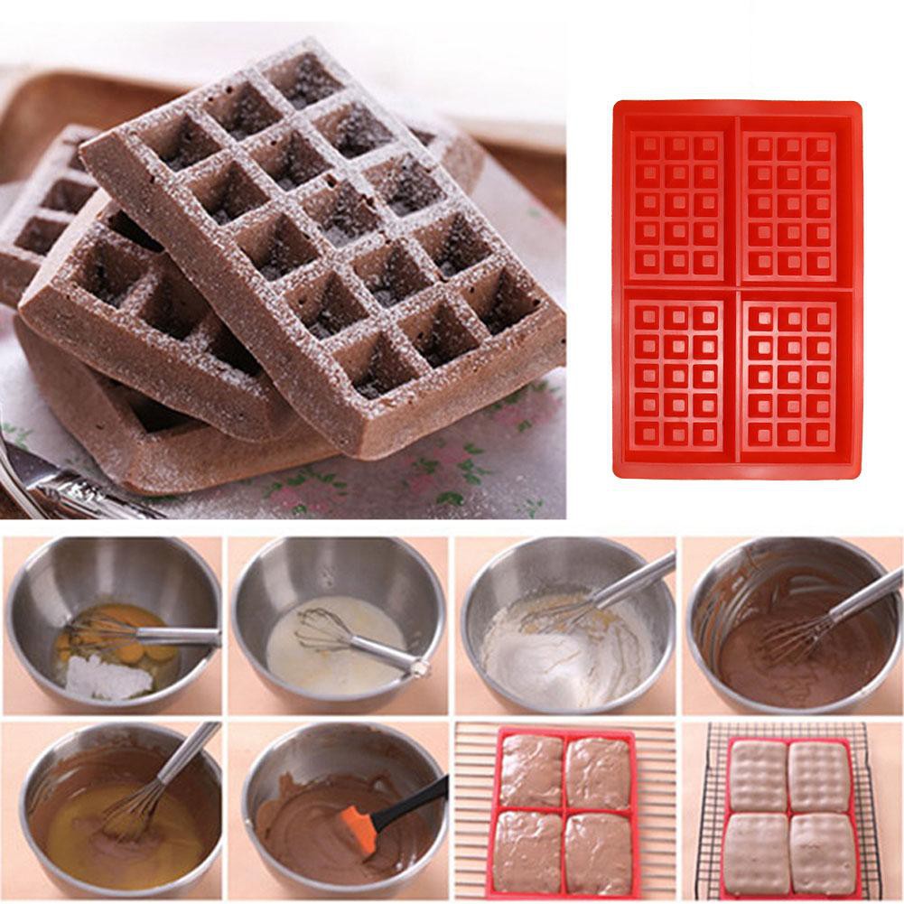 [Ảnh Thât+Video]Khuôn Silicone Bánh quế Cookie/Cavity Bánh quế Sôcôla/Pan Baking Mold Donut Maker