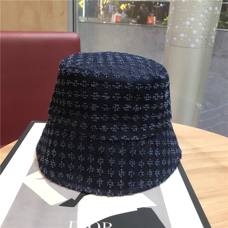 Nón tai bèo denim vành rộng che nắng màu trơn thời trang mùa thu Hàn Quốc cho nữ