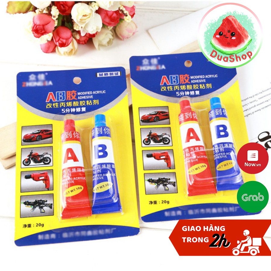 Keo AB - Keo dán đa năng 2 thành phần - chuyên dụng dính nhựa/ kính/ gỗ Duashop