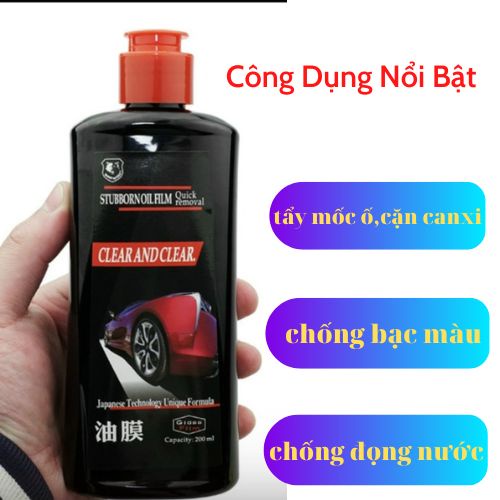 Tẩy Ố, Mốc, Cặn Kính Ô Tô Cao Câp Warwol [ Chính hãng ]
