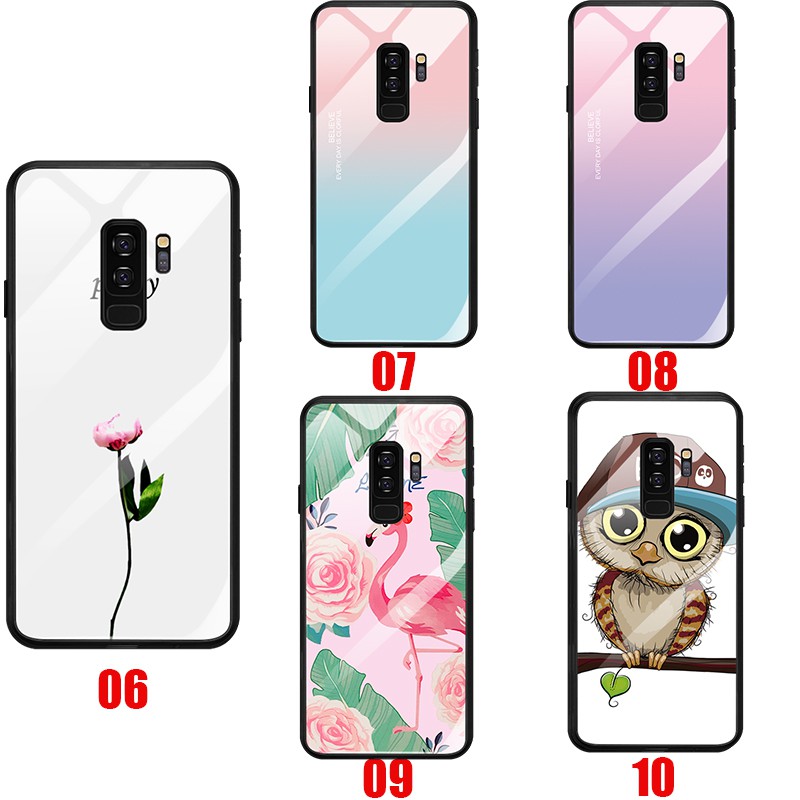 Ốp nhựa dẻo họa tiết xinh xắn dễ thương cho điện thoại Samsung Galaxy Note 8 S8 S9 Plus