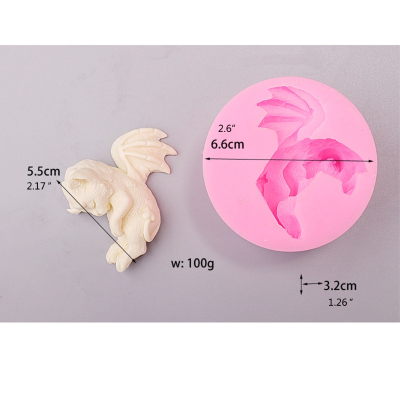 Khuôn Silicone Làm Nến Epoxy Resin DIY Hình Mèo Đang Ngủ Trang Trí Nhà Cửa