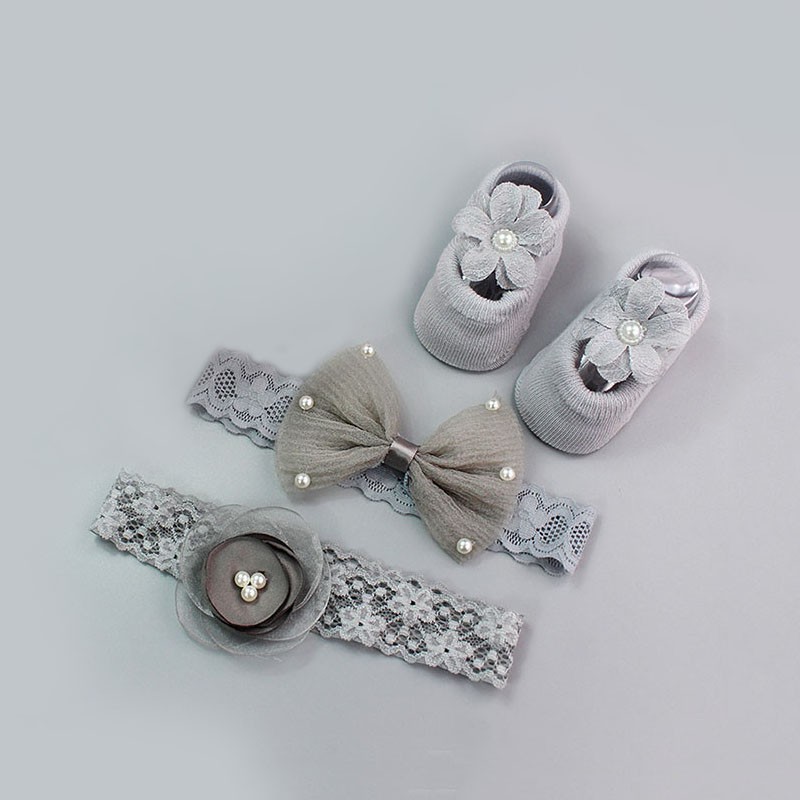 Set 3 Băng Đô Hoa Xinh Xắn Dành Cho Bé Gái