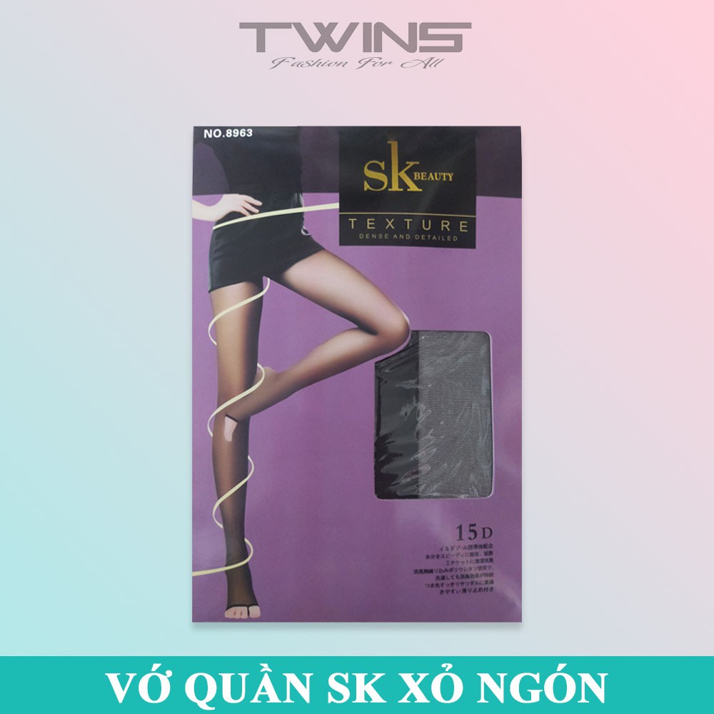 Vớ luôn quần xỏ ngón 2 màu da, đen SK 15D