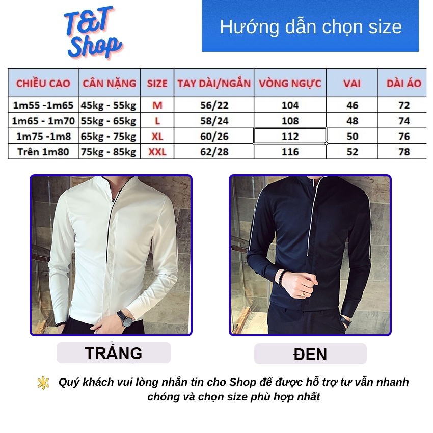 Áo sơ mi nam đơn giản phối kiểu áo khoác, phong cách độc đáo mà lại sang trọng h19