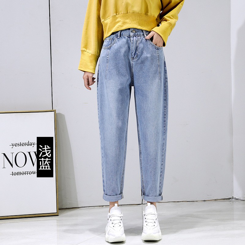 Quần Baggy Jeans Basic Trơn - Form Baggy, lưng thun co giãn thoải mái | BigBuy360 - bigbuy360.vn
