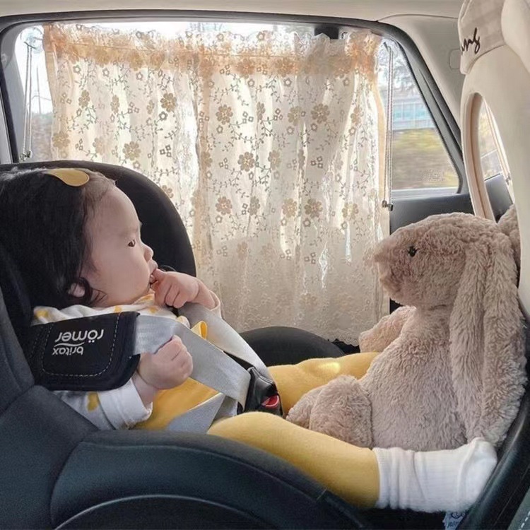 Rèm Cửa Sổ Che Nắng Chống Tia UV Thêu Họa Tiết Dễ Thương Cho Bé