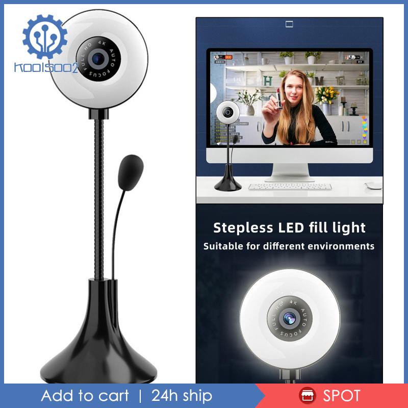 Webcam 4K 2.0 Giảm Tiếng Ồn Tùy Chỉnh Tiện Dụng Cho Webcast