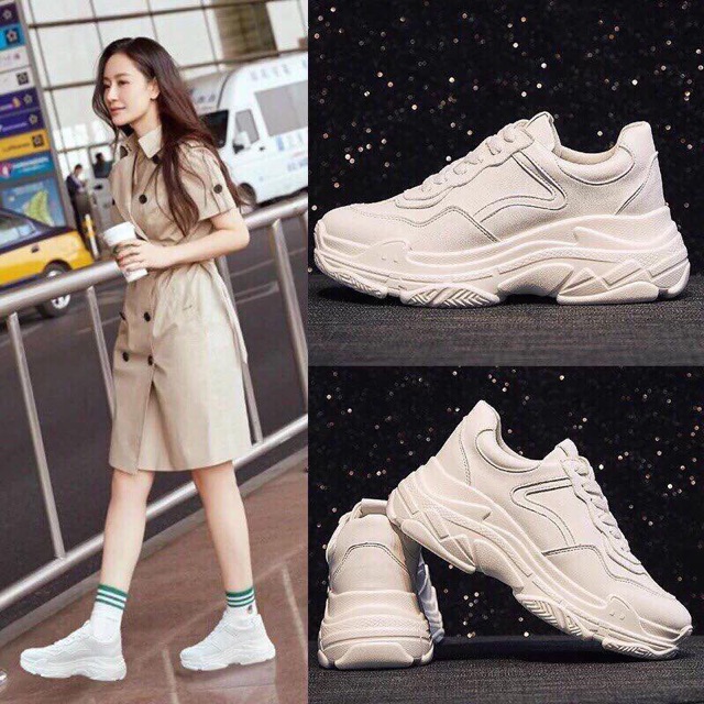 Giày Sneaker thể thao nữ mới nhất 2018- Trắng 37