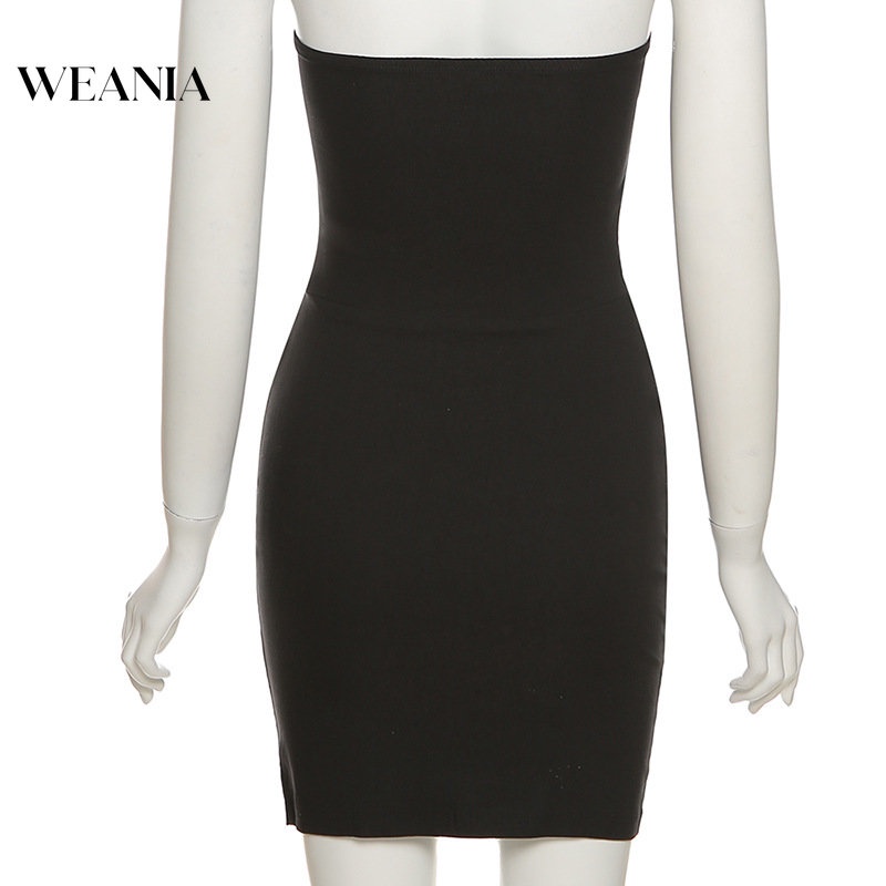 Đầm Dáng Ôm Hở Vai Xẻ Tà Màu Khối Thời Trang Dành Cho Bạn Nữ