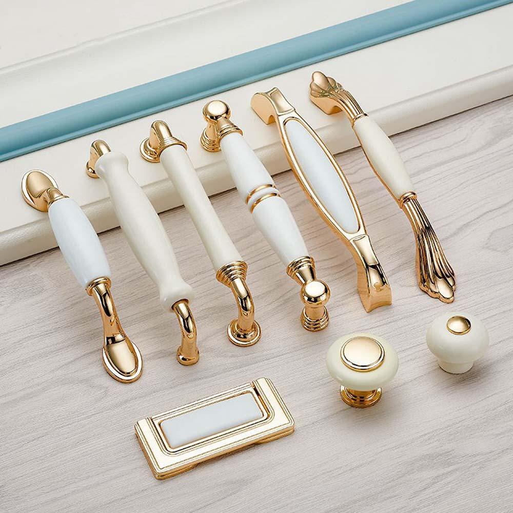 1 Tay Nắm Cửa Tủ Bằng Kim Loại Bền Kèm Ốc Vít Cho Đồ Nội Thất