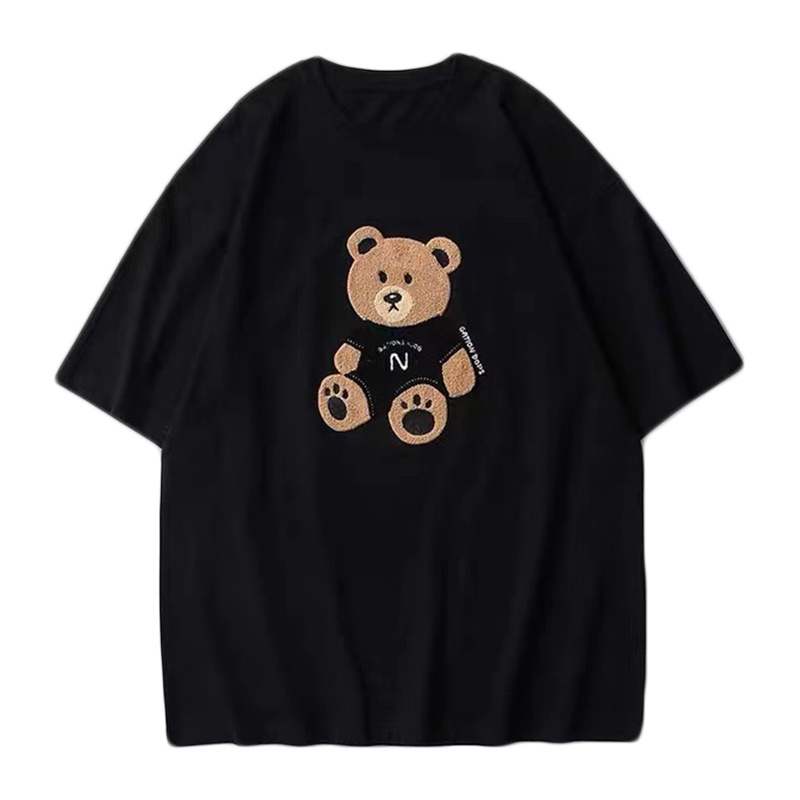 Áo Thun Tay Ngắn In Hình Gấu Thời Trang Dành Cho Nữ