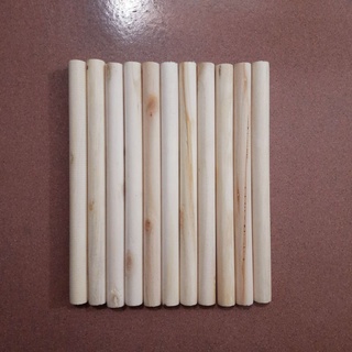 ( Phi Nhỏ) Thanh Gỗ Tròn Phi 16mm, Dài 22cm Gỗ Bồ Đề