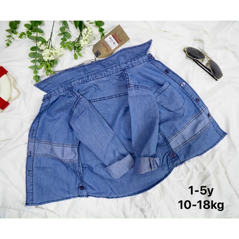 áo jean denim bé