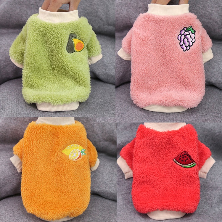 Quần Áo Thú Cưng Chó Mèo Thú Cưng Họa Tiết Hoa Quả - Mùa Thu Đông - bibipetstore