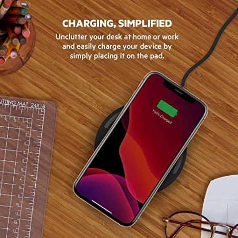 Sạc Không Dây Belkin BOOST↑CHARGE™ Wireless Charging Pad 15W - Hàng Chính Hãng - Bảo Hành 12 Tháng