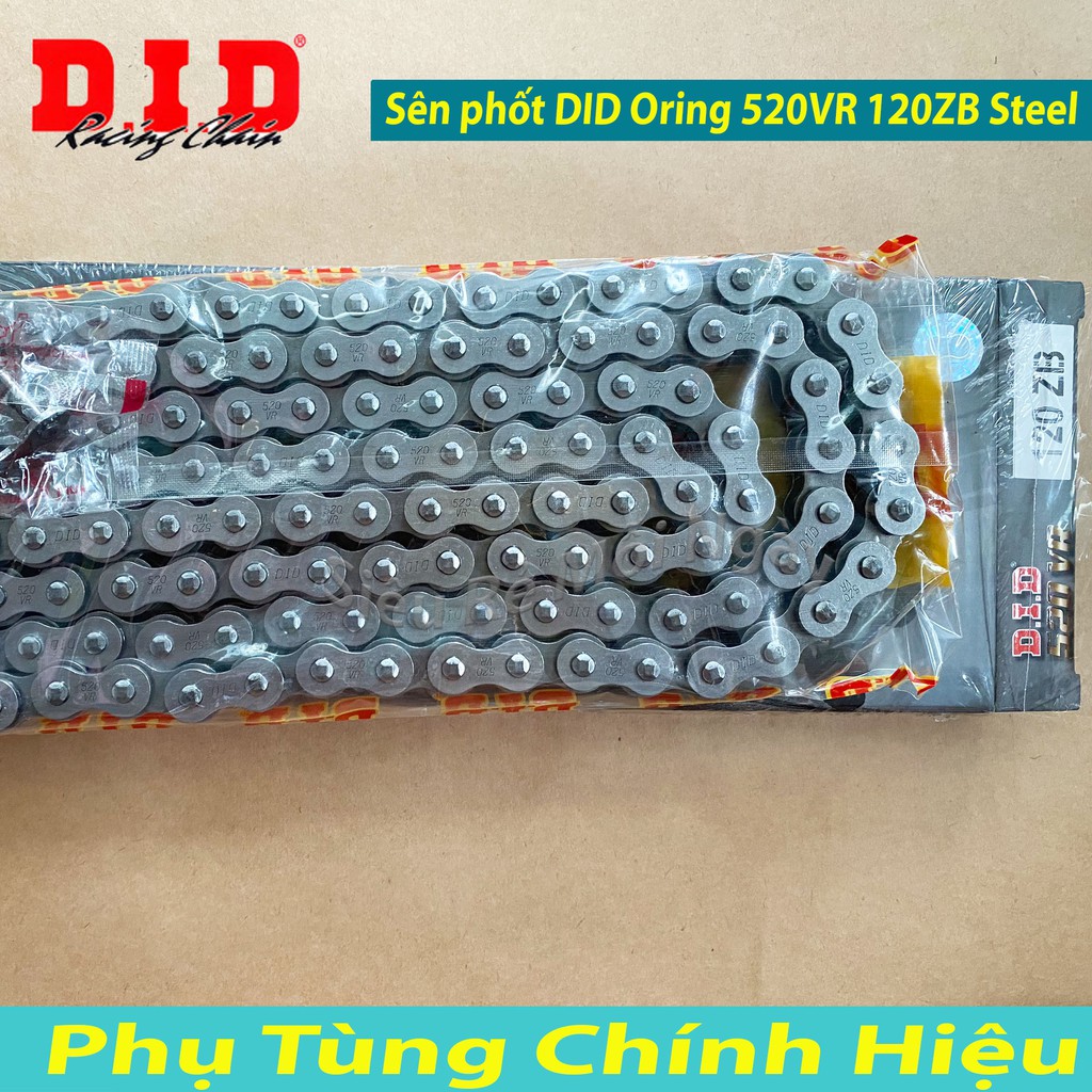 Bộ Nhông Sên Dĩa phốt DID Oring 520VR 120ZB Steel xe Kawasaki z300, Ninja 300, MT03, Yamaha R3