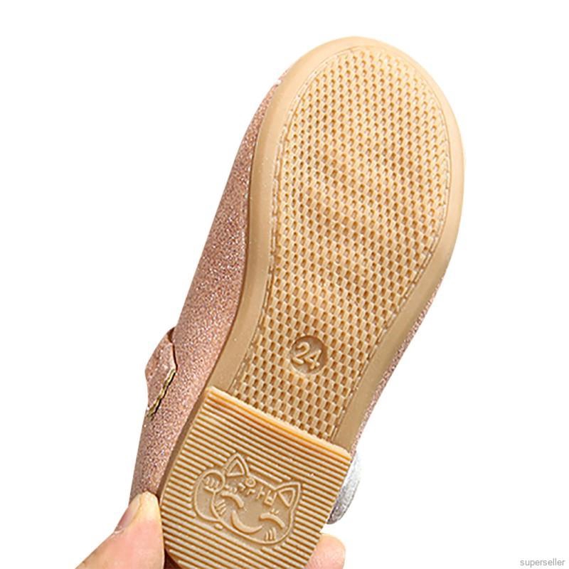 Giày búp bê đế mềm đính nơ xinh xắn cho bé gái