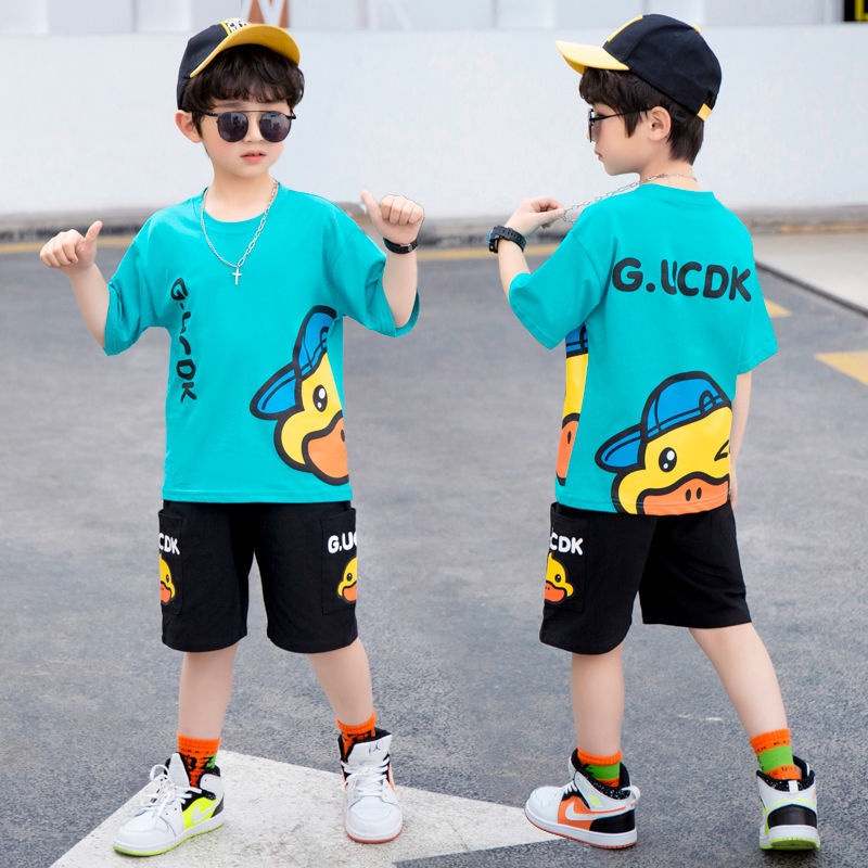 Đồ Bộ Bé Trai Habi Fashion HB2230 Họa Tiết DUCK Cho Bé 16-40Kg