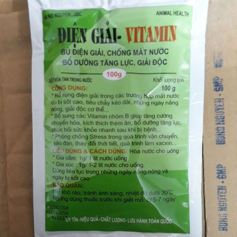 Điện giải vitamin - chống nóng, bổ sung vitamin cho vật nuôi