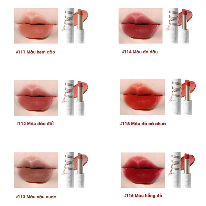 [Mã INCU50 giảm 50K đơn 150K] Son thỏi Chioture Silky Matte Lipstick chất son mềm mịn lâu trôi 2.8g | WebRaoVat - webraovat.net.vn