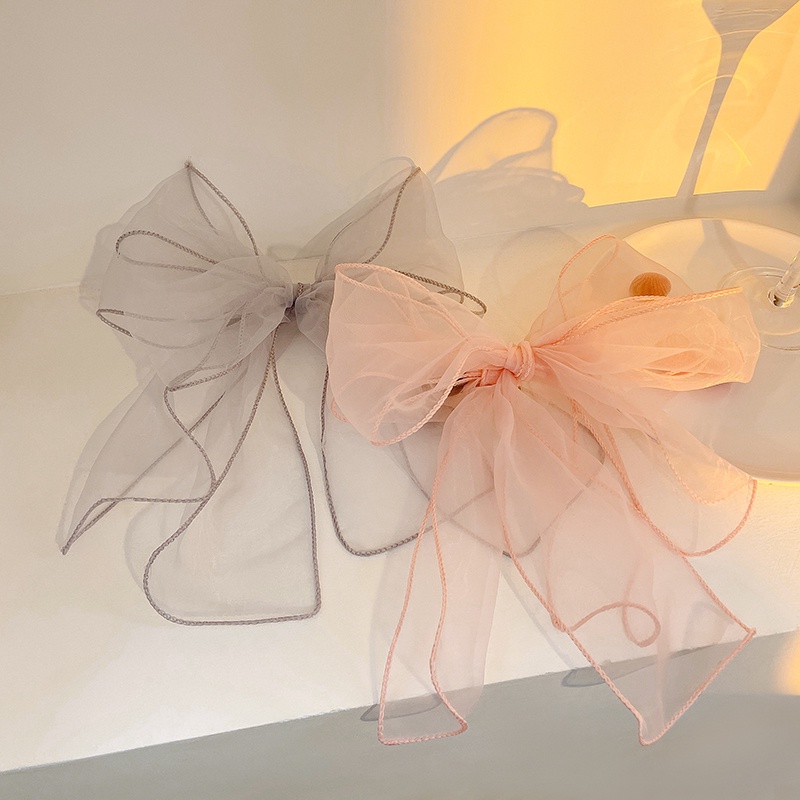 Kẹp Tóc Nơ Màu Đen Thời Trang Mùa Hè Chất Lượng Cao 2022