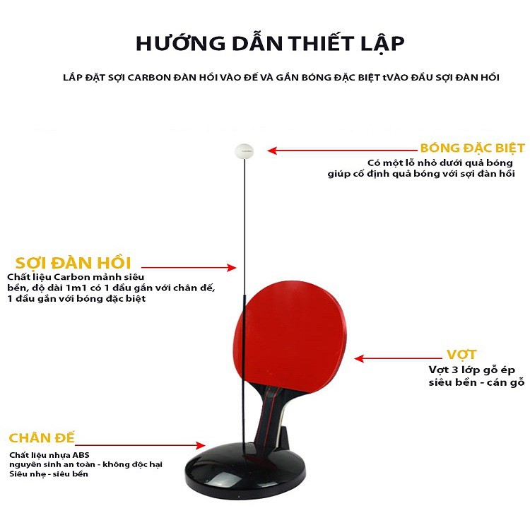 BÓNG BÀN BÓNG BÀN PHẢN XẠ EZ BALL - THỂ THAO HIỆN ĐẠI THỜI 4.0