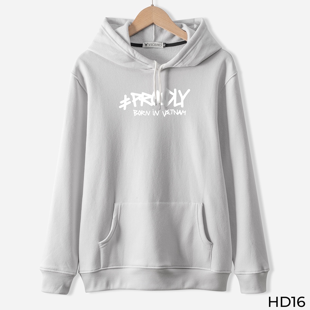 Áo Hoodie Chữ Thiết Kế Năng Động 7 Màu Thời Trang Cao Cấp VICERO