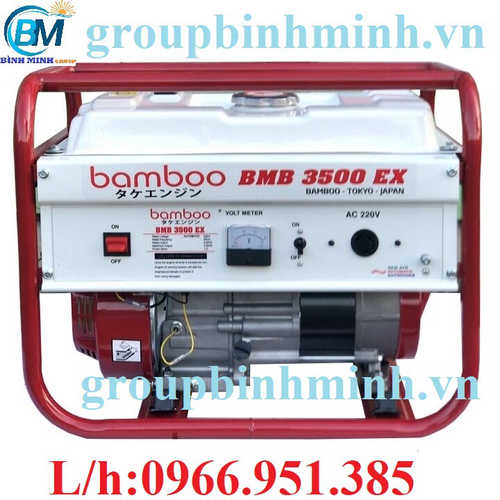 Máy Phát Điện Chạy Xăng 3kw Bamboo BMB 3500EX