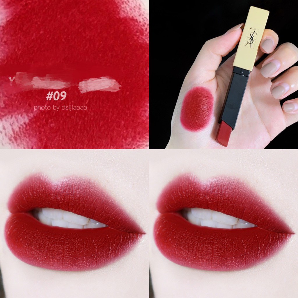 [Bill+ Màu Hot]?? Son YSL Rouge Pur Couture The Slim Chính Hãng