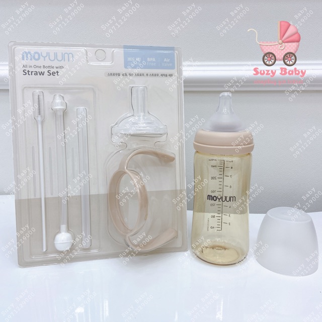 BỘ CHUYỂN ĐỔI TỪ BÌNH SỮA SANG BÌNH NƯỚC MOYUUM HÀN QUỐC