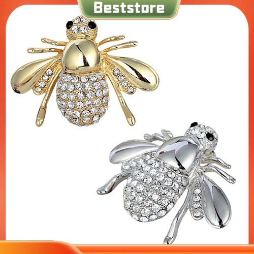 Huy hiệu cài áo hình con ong đính đá thời trang