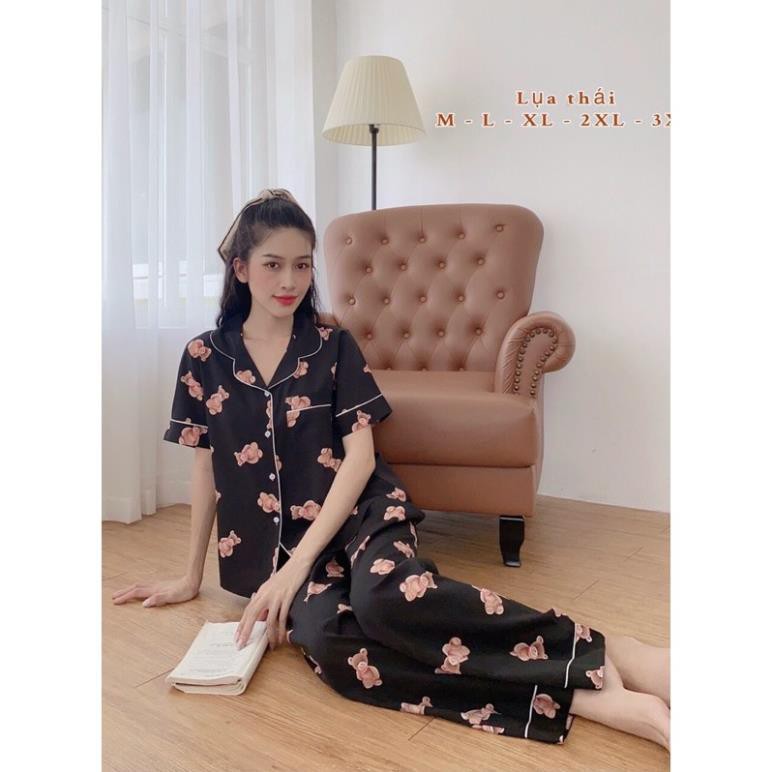 BIGSIZE PIJAMA(60-75kg) LỤA THÁI CAO CẤP - MỀM MỊN, MÁT, THOẢI MÁI  ཾ ༴