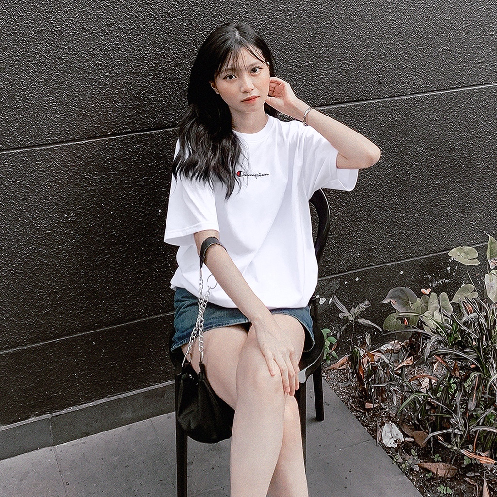 Áo thun Champion Màu Vàng Đậm Chất Liệu Cotton